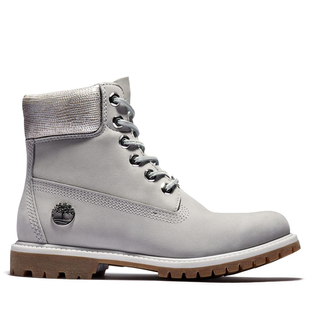 Timberland 6-Inch Μποτακια Γυναικεια Γκρι - Premium Waterproof - Greece 2359680-WL